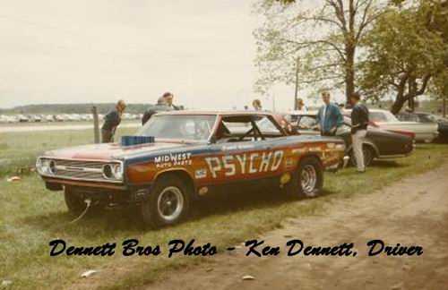 Detroit Dragway - Dennett Bros 1968 From Fred Dennet